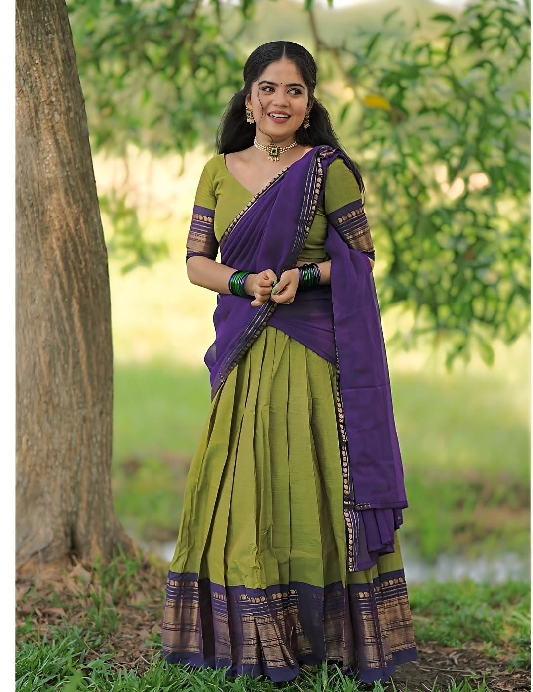 Semi stitched Lehenga - Huge Offer