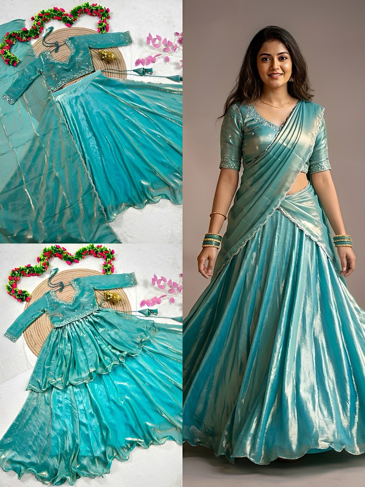 VINU - 4 in 1 Peplum style lehenga - STYLYTIC SPECIAL